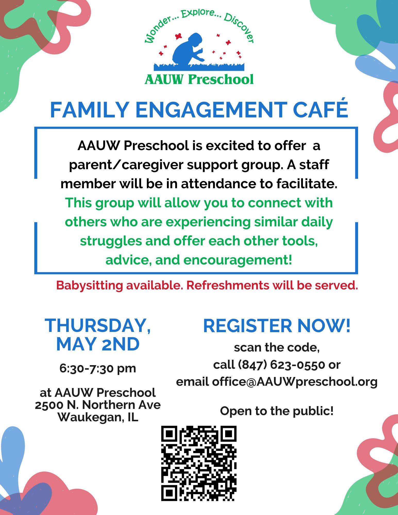 Family Engagement Cafe. May 2nd 2024.