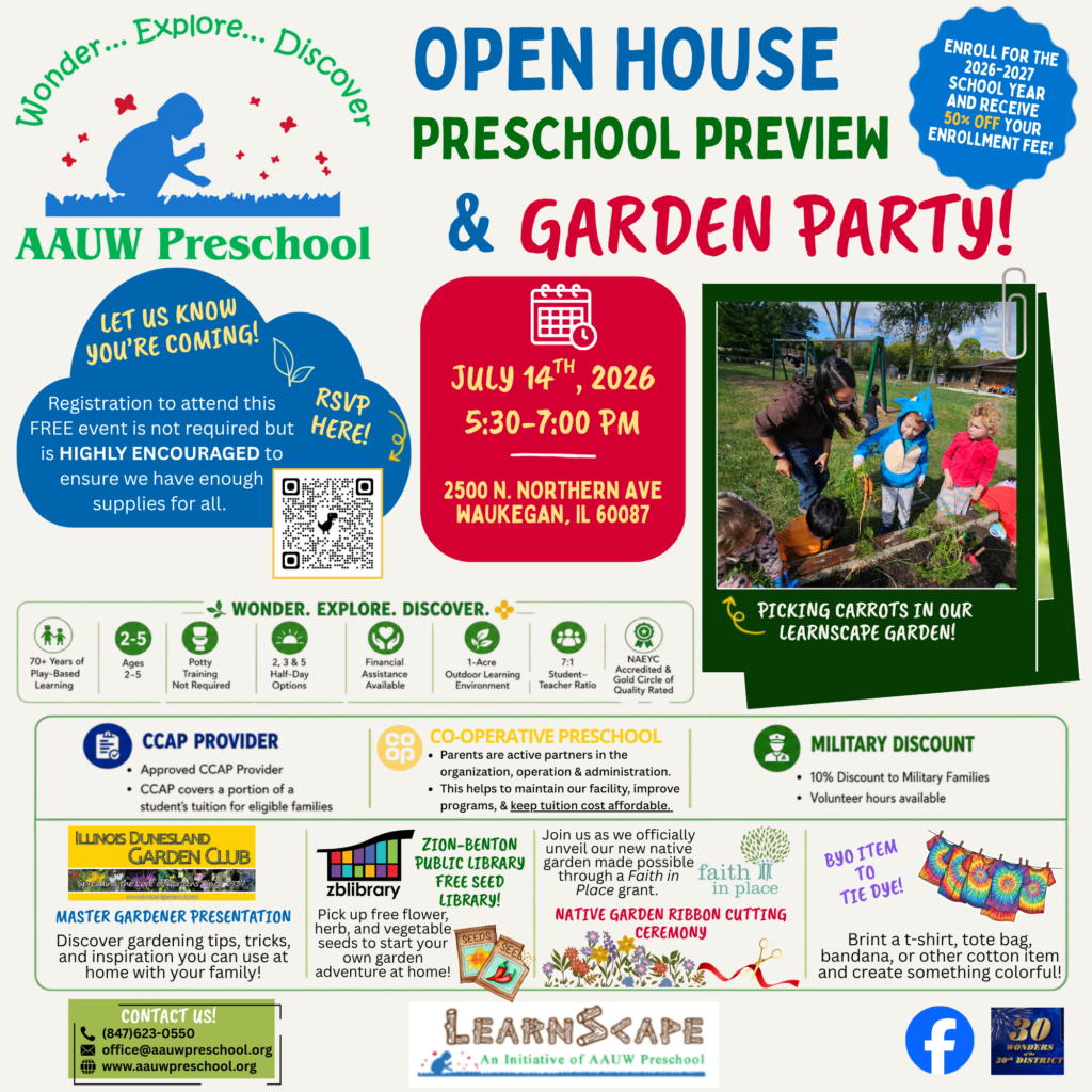 Summer Preschool Preview & Garden Party!