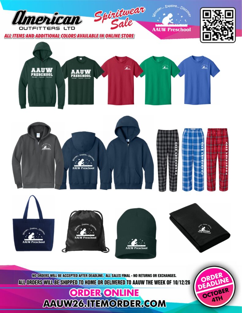 AAUW Preschool Spiritwear
