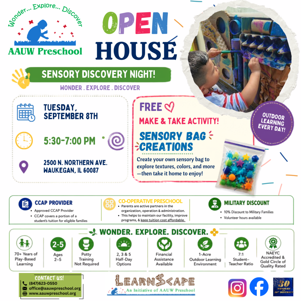 September Sensory Discovery Open House
